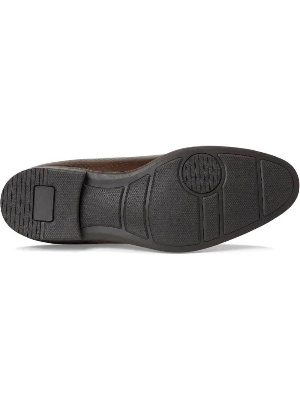 Marc Joseph Men's Brown Napa Leather Closed Toe Casual Oxford Block Heel Shoes
